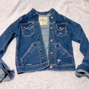 Holister | Perfect Cropped Jean Jacket // XS